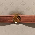 Luxury Monogram Upholstered Storage Footstool with Strap Detail